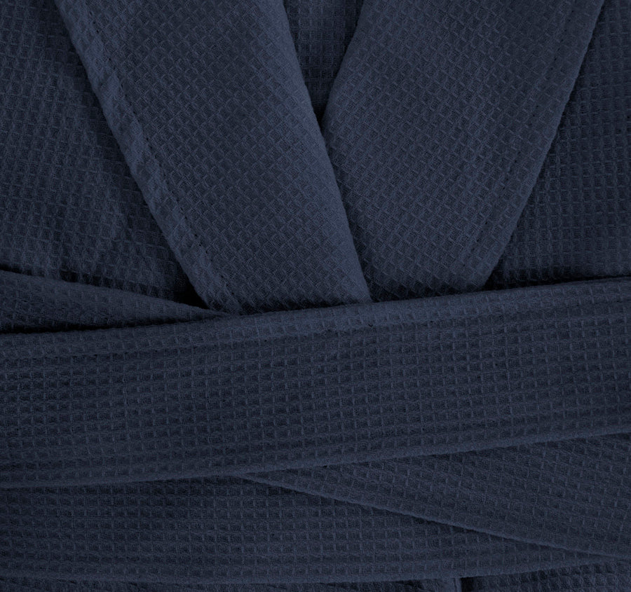 Chateau Waffle Robe Navy - Image 2