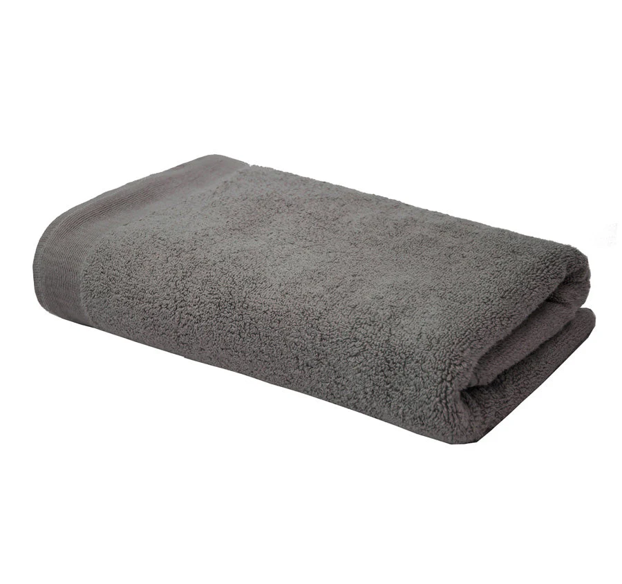 Elvire 2 Piece 600GSM Cotton Bath Sheet Set Pewter - Image 2