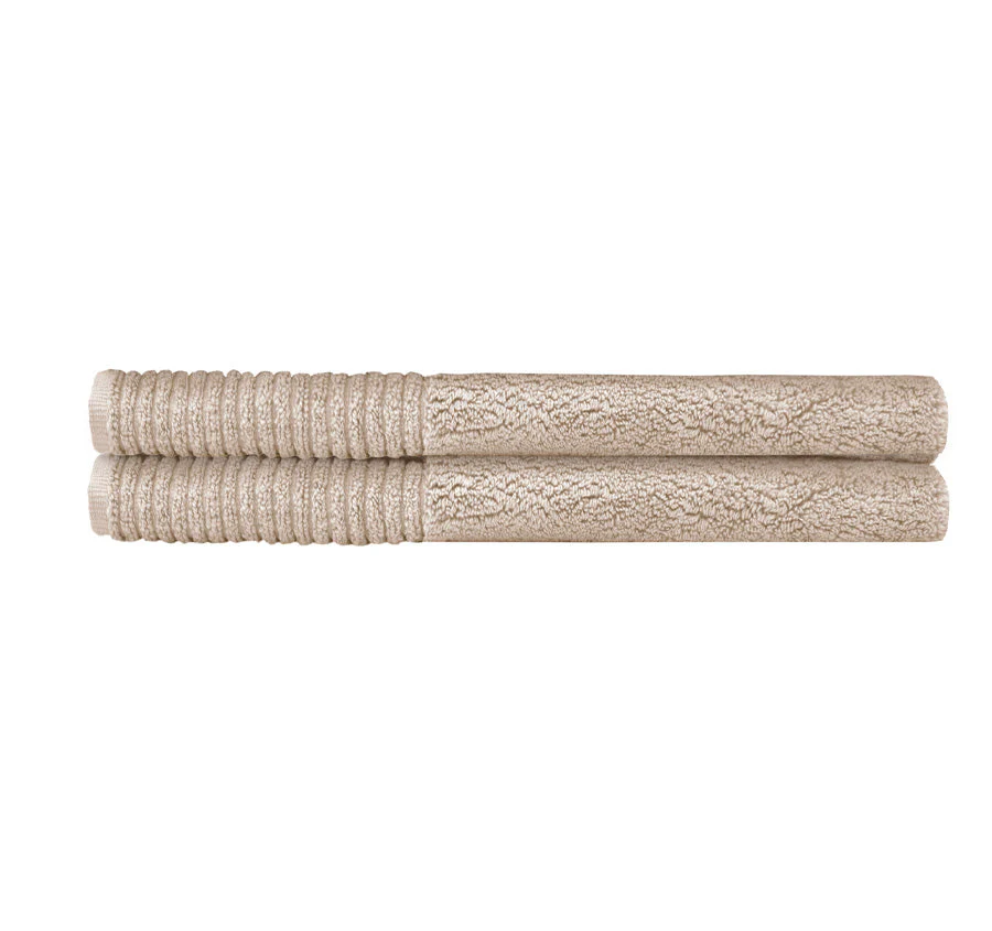 Elvire 2 Piece 800GSM Cotton Bath Mat Set Buff - Image 3