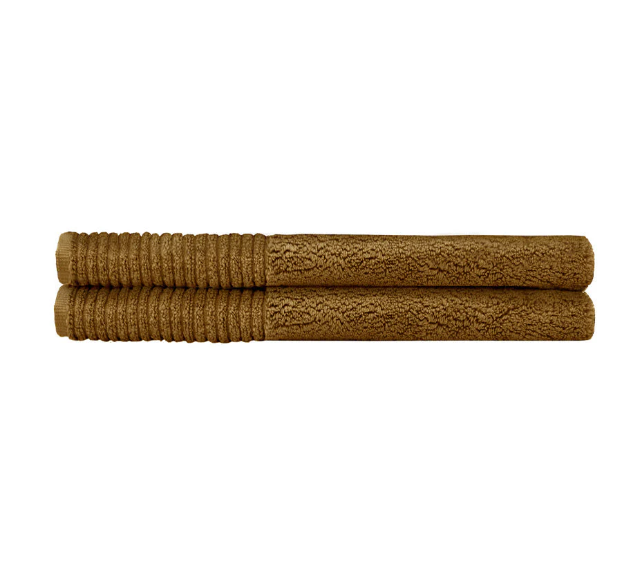 Elvire 2 Piece 800GSM Cotton Bath Mat Set Tobacco - Image 3