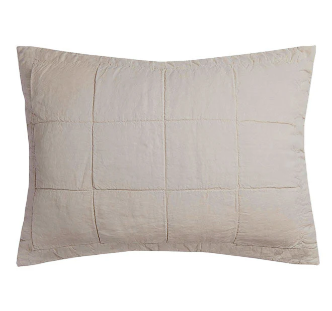 French Linen Coverlet Pebble - Image 4