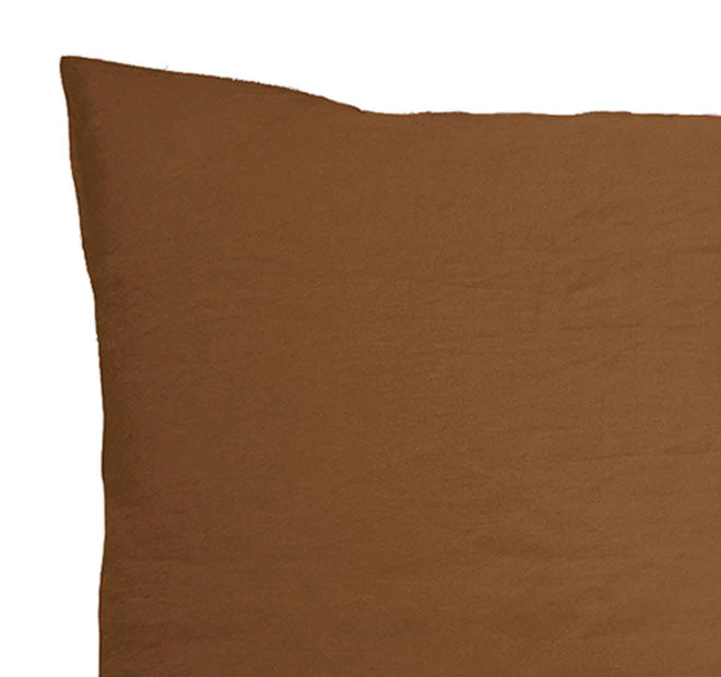French Linen Standard Pillowcase Pair Hazel - Image 2