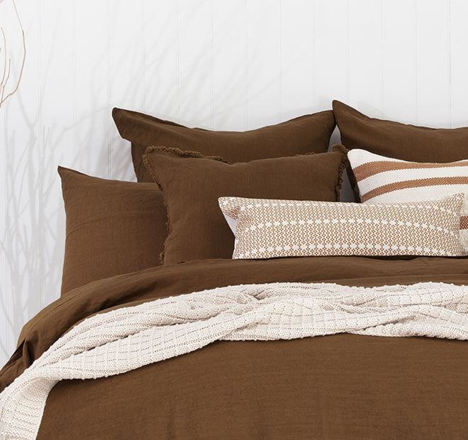 French Linen Standard Pillowcase Pair Hazel - Image 3