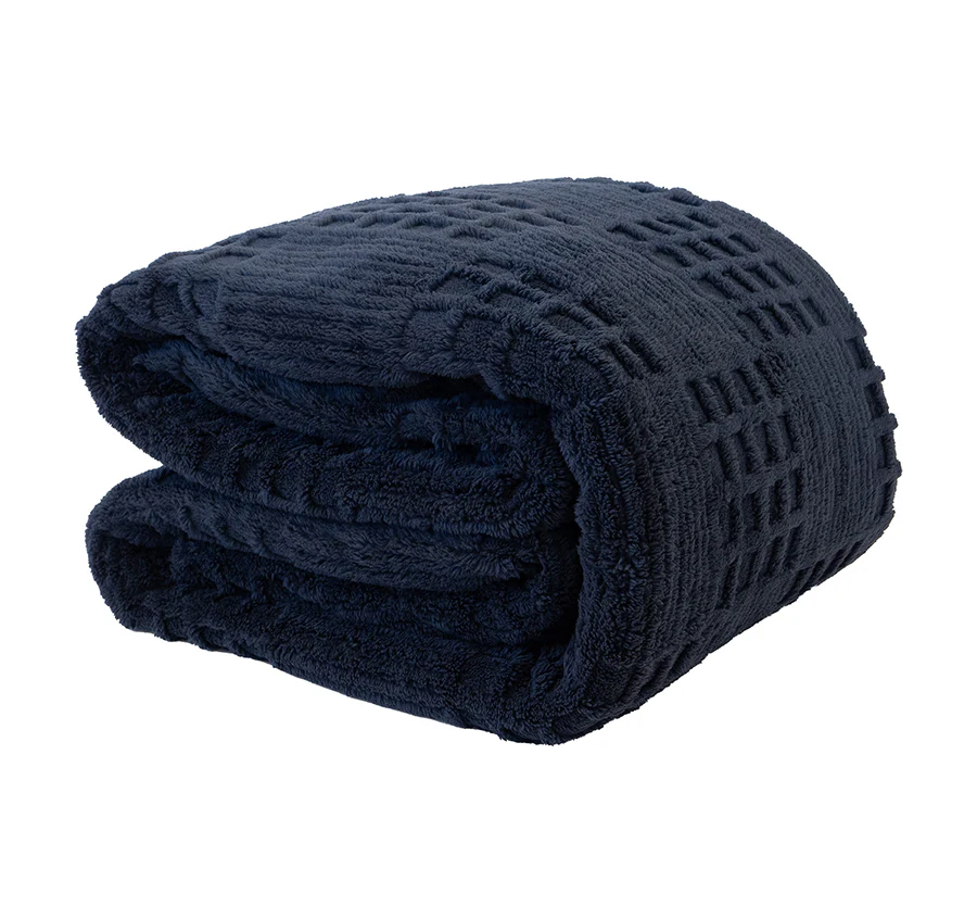 Lattice Sherpa Blanket Range Navy - Image 4