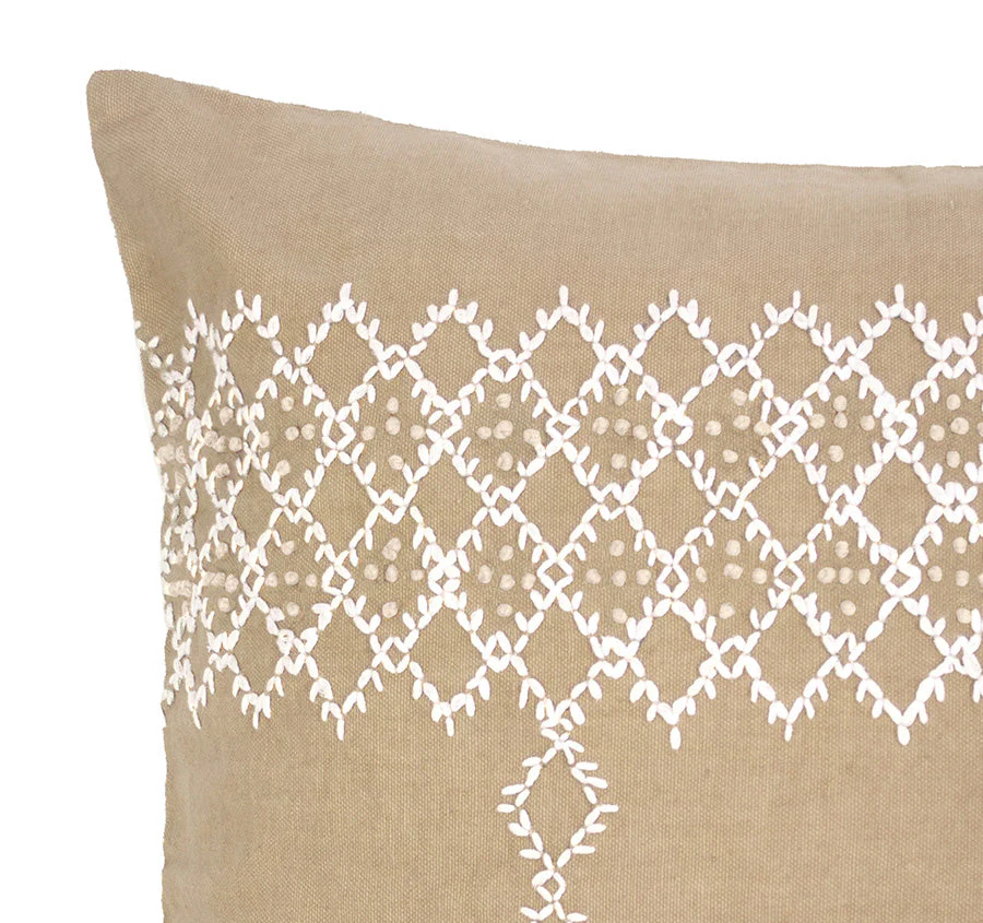 Marion 45x45cm Filled Cushion Latte - Image 2