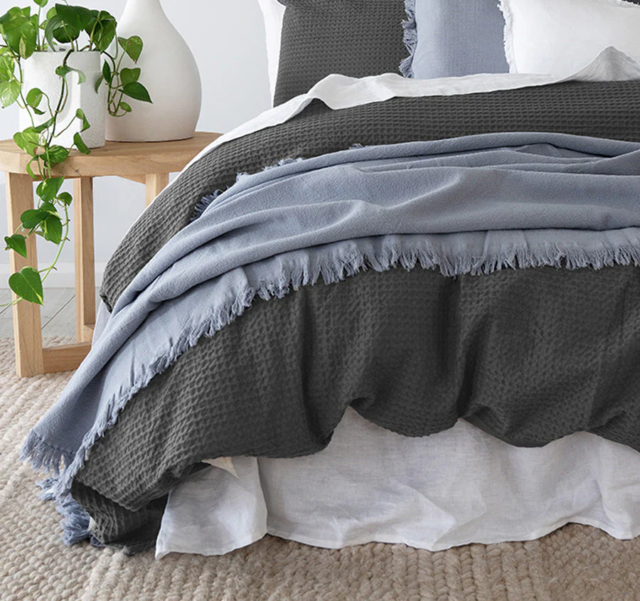 Melville Quilt Cover Set Range Charcoal - Image 3