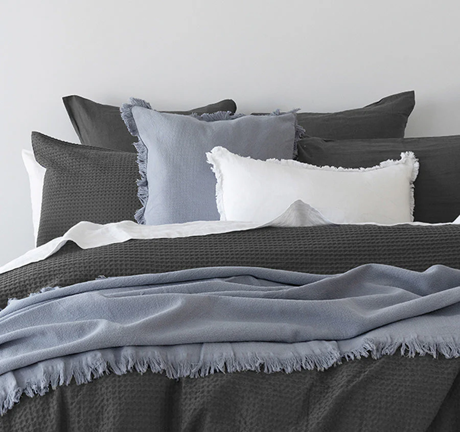 Melville Quilt Cover Set Range Charcoal - Image 6