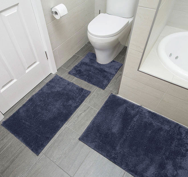 Microplush Bath Mat Range Navy - Image 7