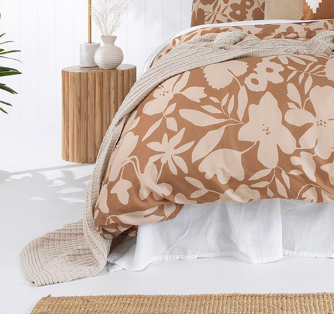 Muir Quilt Cover Set Range Bisque - Image 3