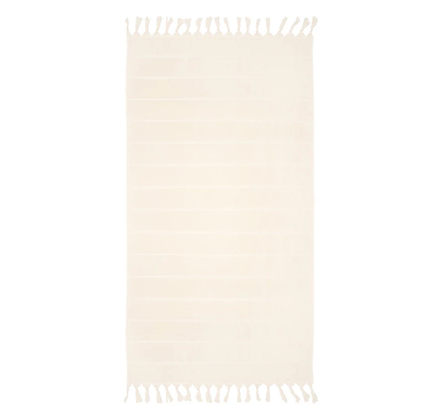 Santorini 90x170cm Beach Towel Ivory