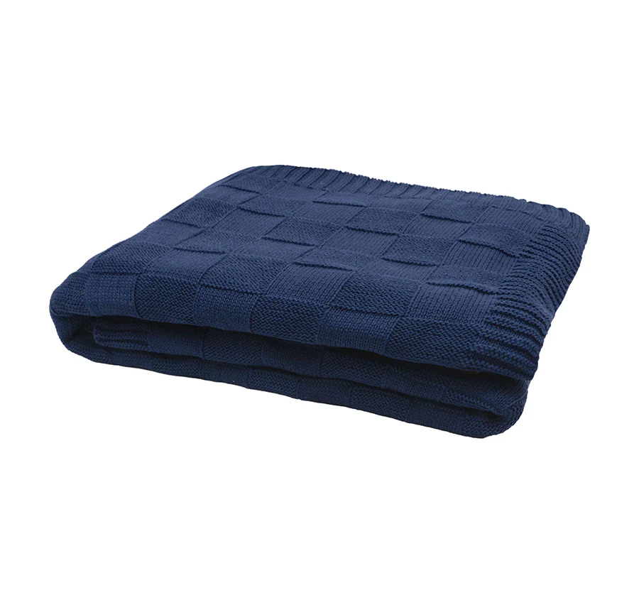 Solomon 130x200cm Throw Rug Navy - Image 2