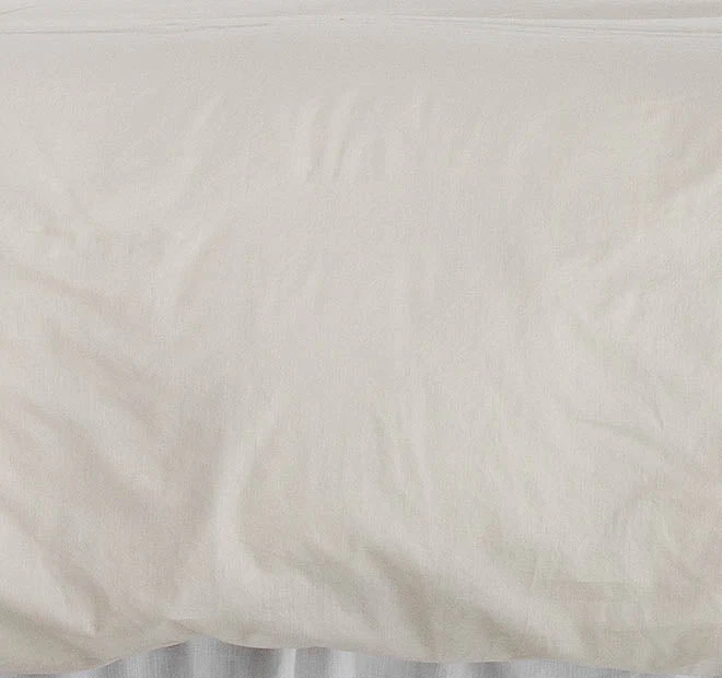 Temple Organic Cotton Quilt Cover Set Range Pebble - Image 2