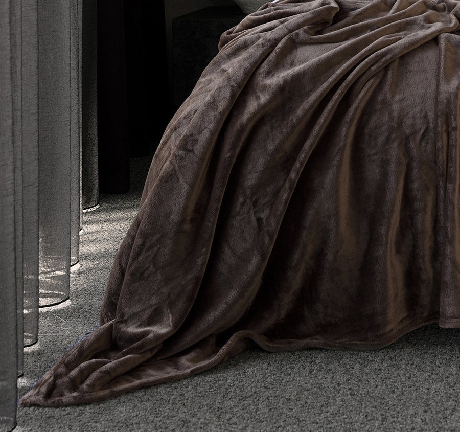 Ultraplush Blanket Range Chocolate - Image 3