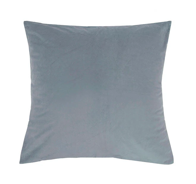 Velvet European Pillowcase Steel Blue