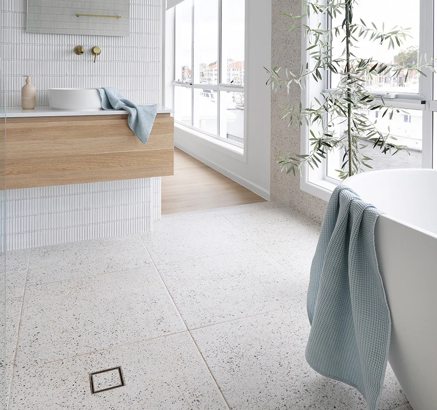 Waffle Cotton Bath Towel Range Cloud - Image 4