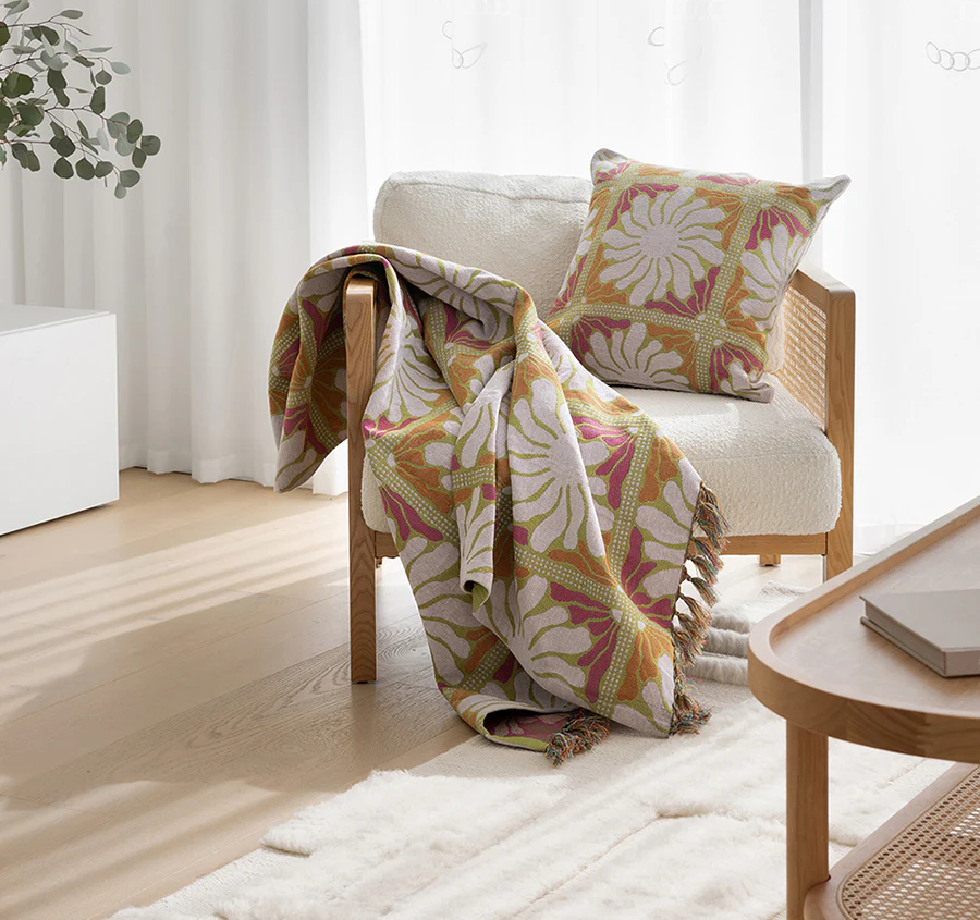 Zinnia 130x180cm Throw Rug Sorbet - Image 4