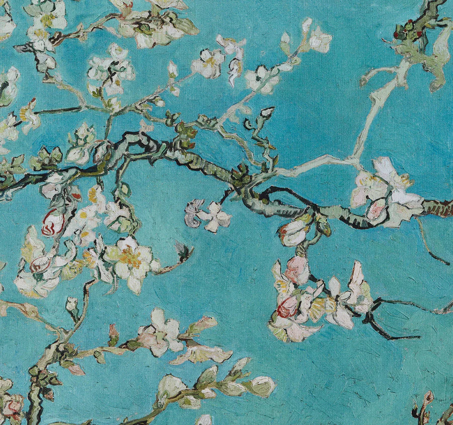 Blossom Tea Towel Blue - Image 2