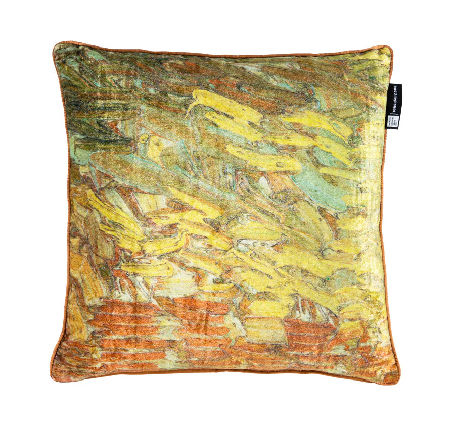 Paint 45x45cm Filled Cushion Ochre