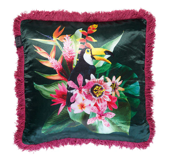 Jungle Fever 45x45cm Filled Cushion Pink