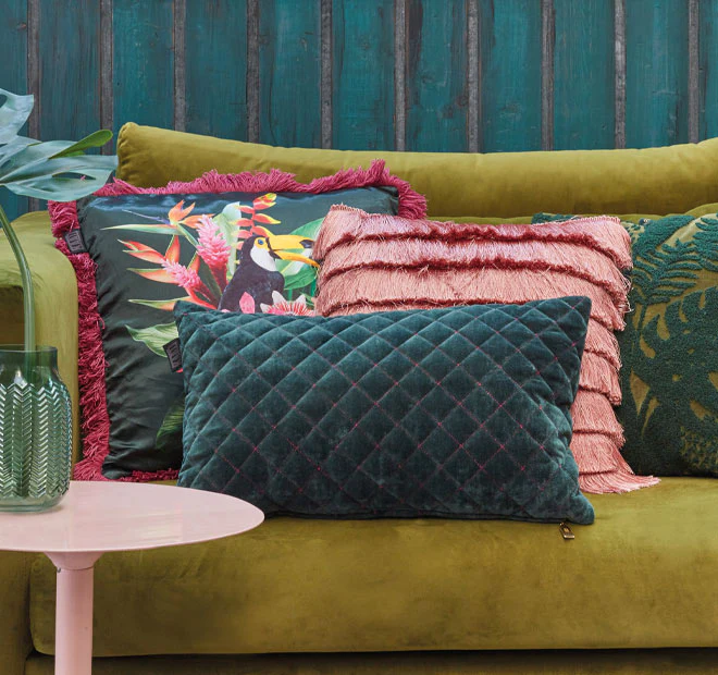 Jungle Fever 45x45cm Filled Cushion Pink - Image 3