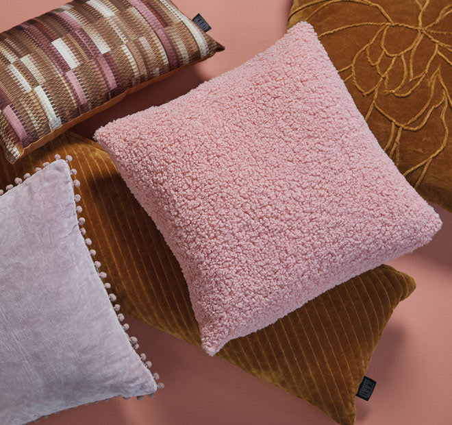 Sherpa 45x45cm Filled Cushion Mauve - Image 3