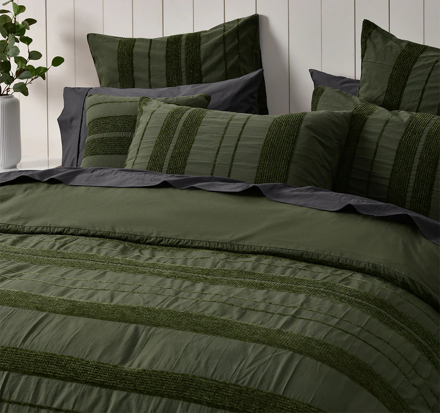 Avery European Pillowcase Forest Green - Image 3