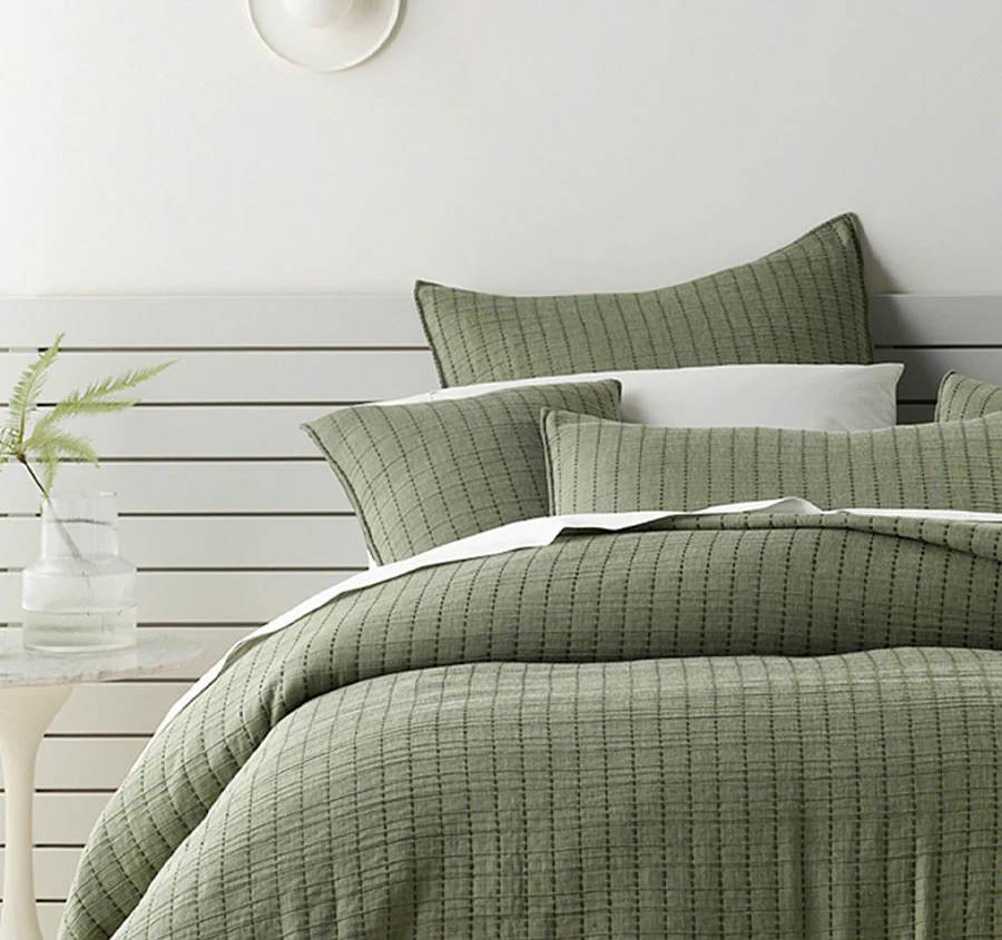 Bari Bedspread Set Range Green - Image 4