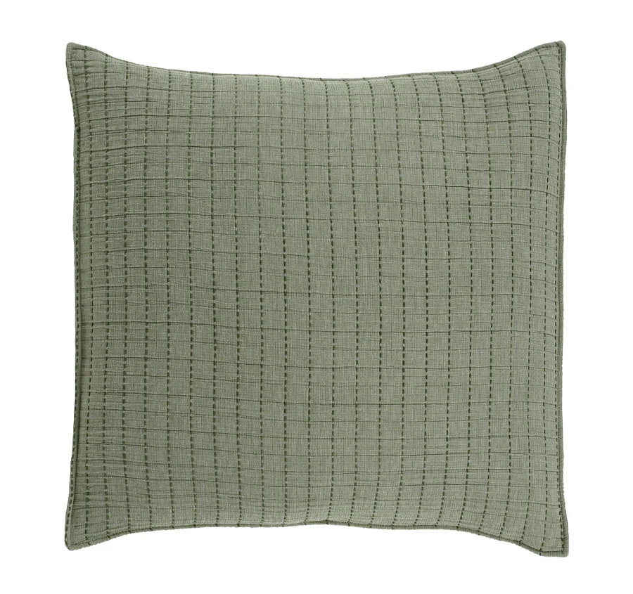 Bari European Pillowcase Green