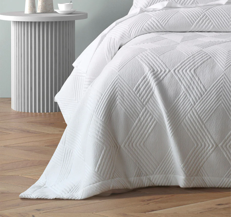 Cassiano Coverlet Set Range White - Image 3