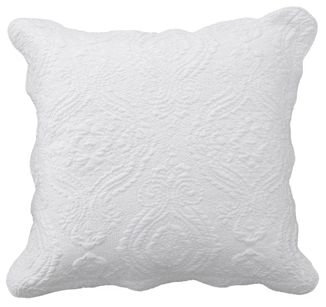 Cordelia European Pillowcase White