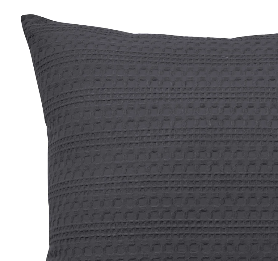 Kahlani 43x43cm Filled Cushion Charcoal - Image 2