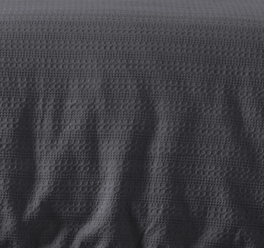 Kahlani Quilt Cover Set Range Charcoal - Image 2