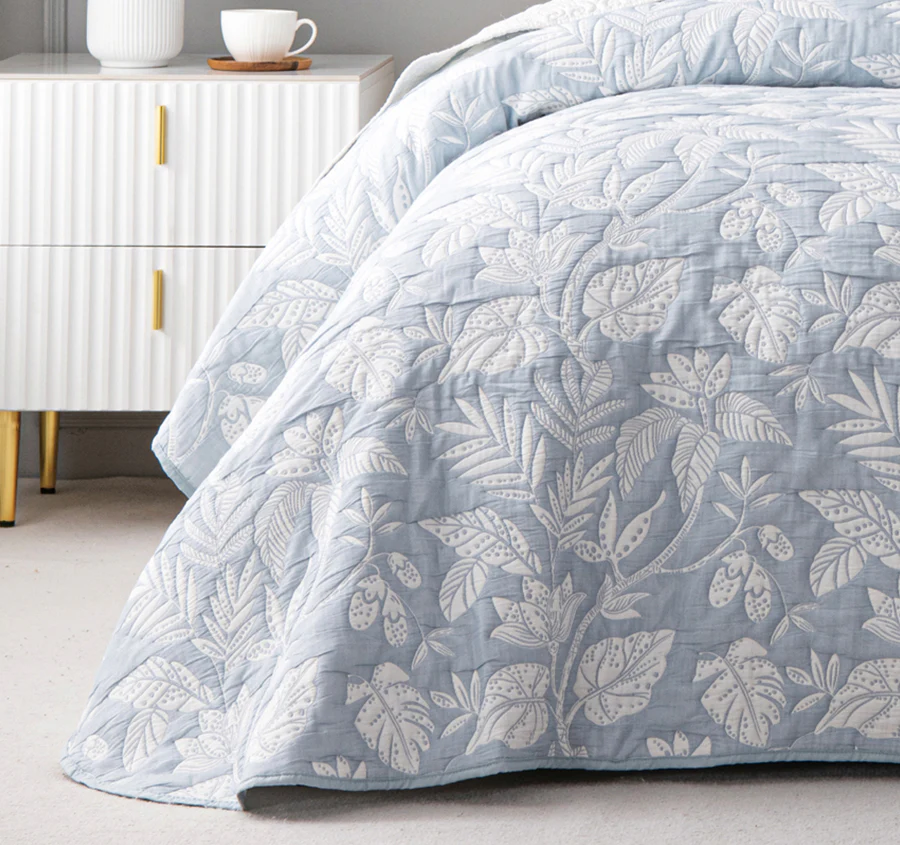 Laurieton Bedspread Set Range Blue - Image 3