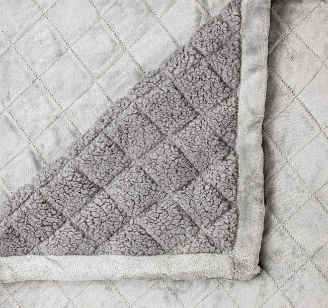 Mansfield Velvet Blanket Range Aluminium - Image 2