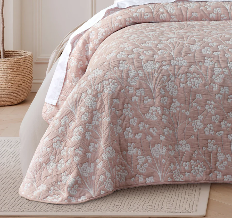 Myra Bedspread Set Range Blush - Image 3