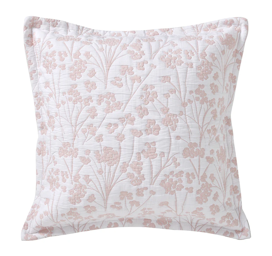 Myra European Pillowcase Blush