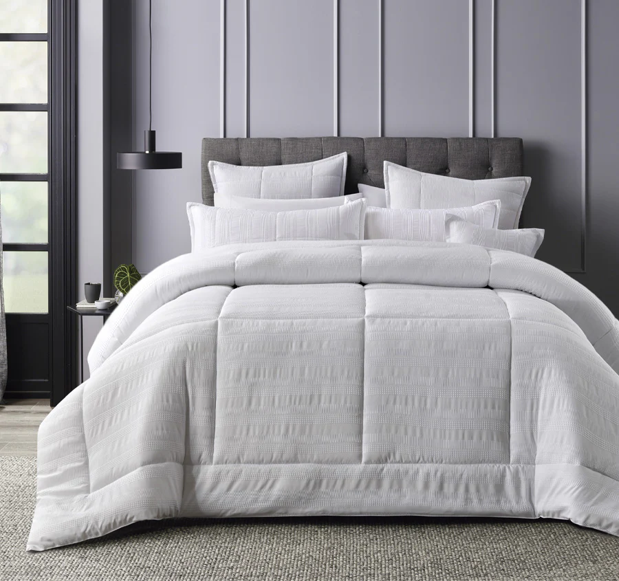 Porter 6 Piece Comforter Set Range White