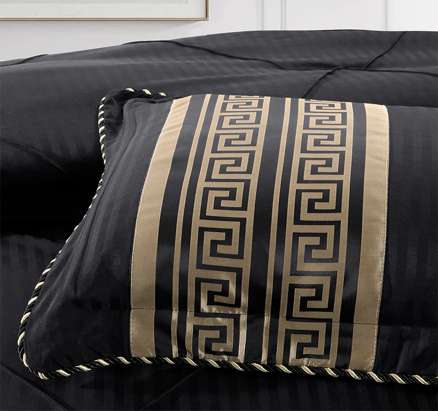 Raffaello 6 Piece Comforter Set Range Black - Image 4