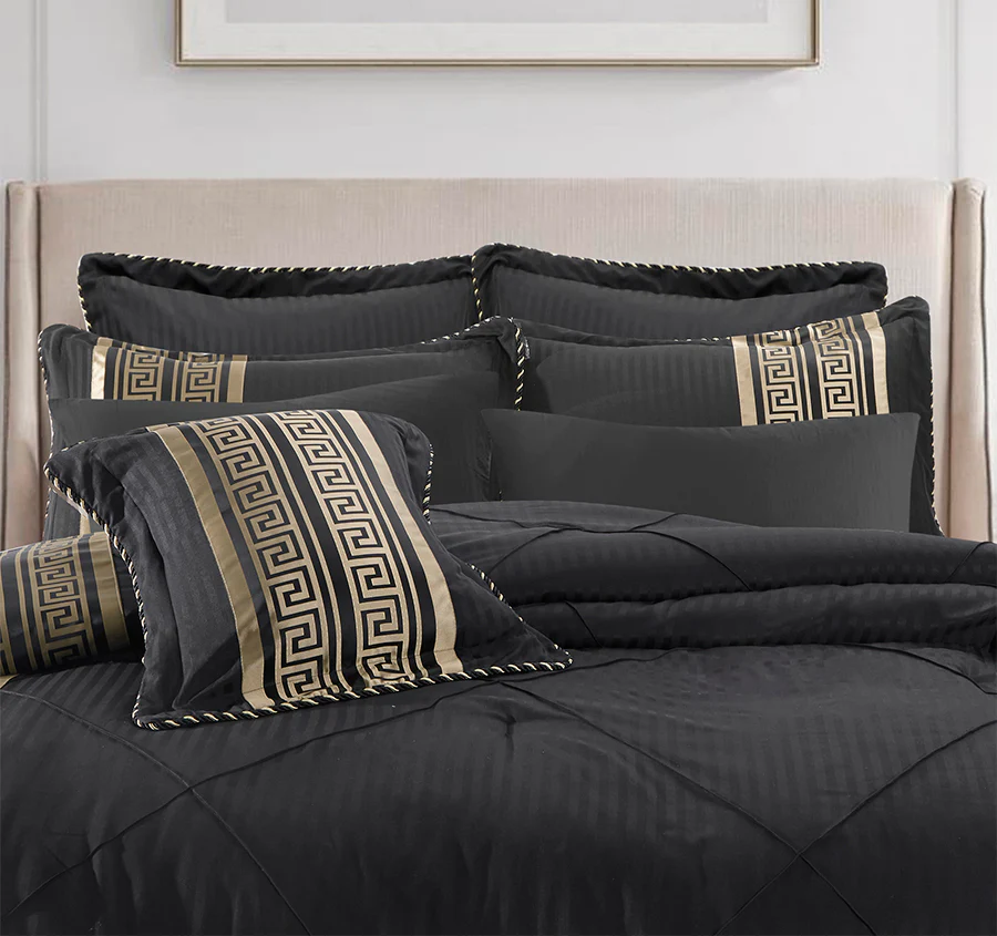 Raffaello 6 Piece Comforter Set Range Black - Image 7