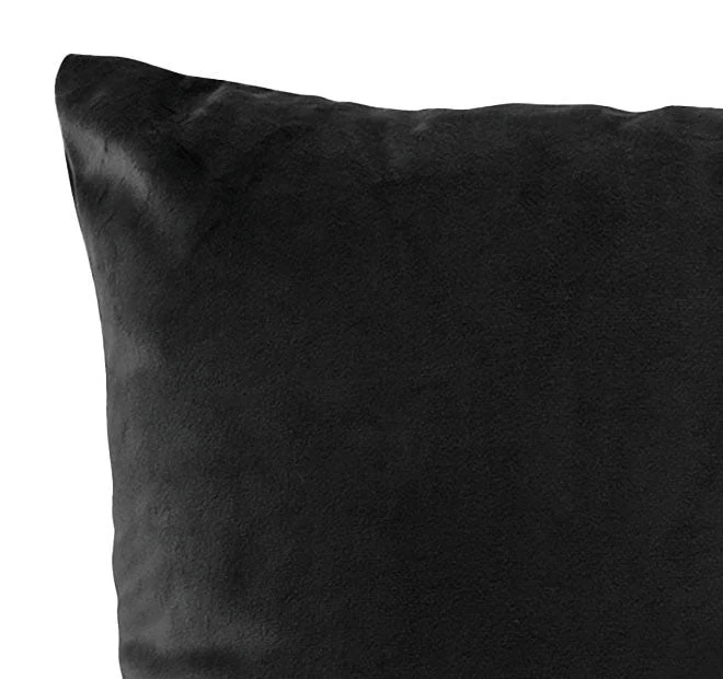 Vivid Coordinates Velvet European Pillowcase Black - Image 2