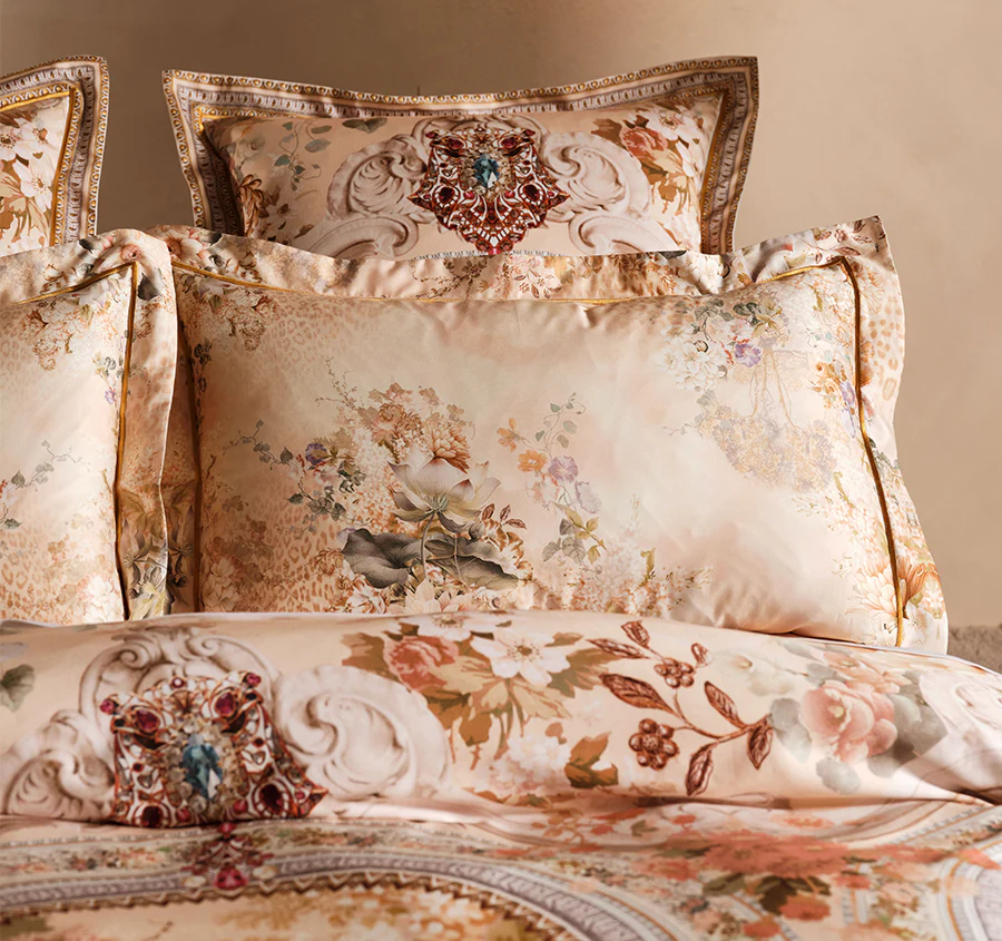 Adorned In Antiquity Quilt Cover Set Range Vanilla - Image 4