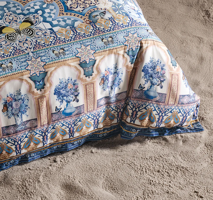 Al Manial Palace Memoirs Quilt Cover Set Range Blue - Image 3