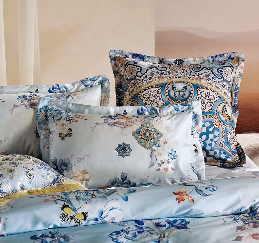 Al Manial Palace Memoirs Quilt Cover Set Range Blue - Image 6