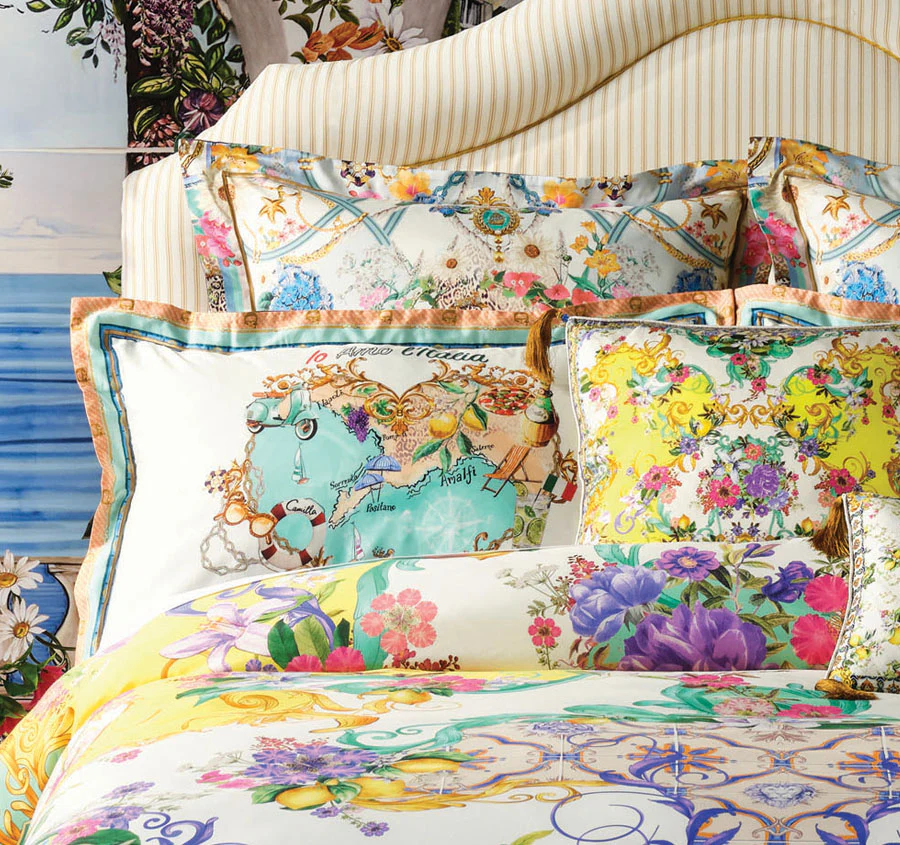 Caterina Quilt Cover Set Range Spritz Yellow - Image 4