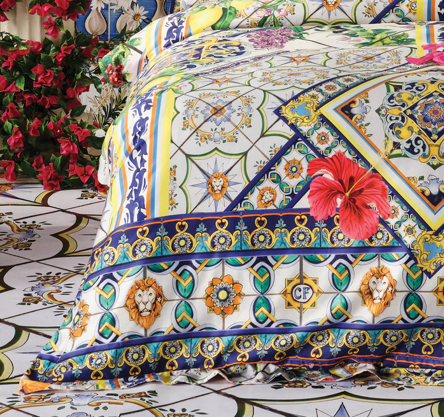 Caterina Quilt Cover Set Range Spritz Yellow - Image 7