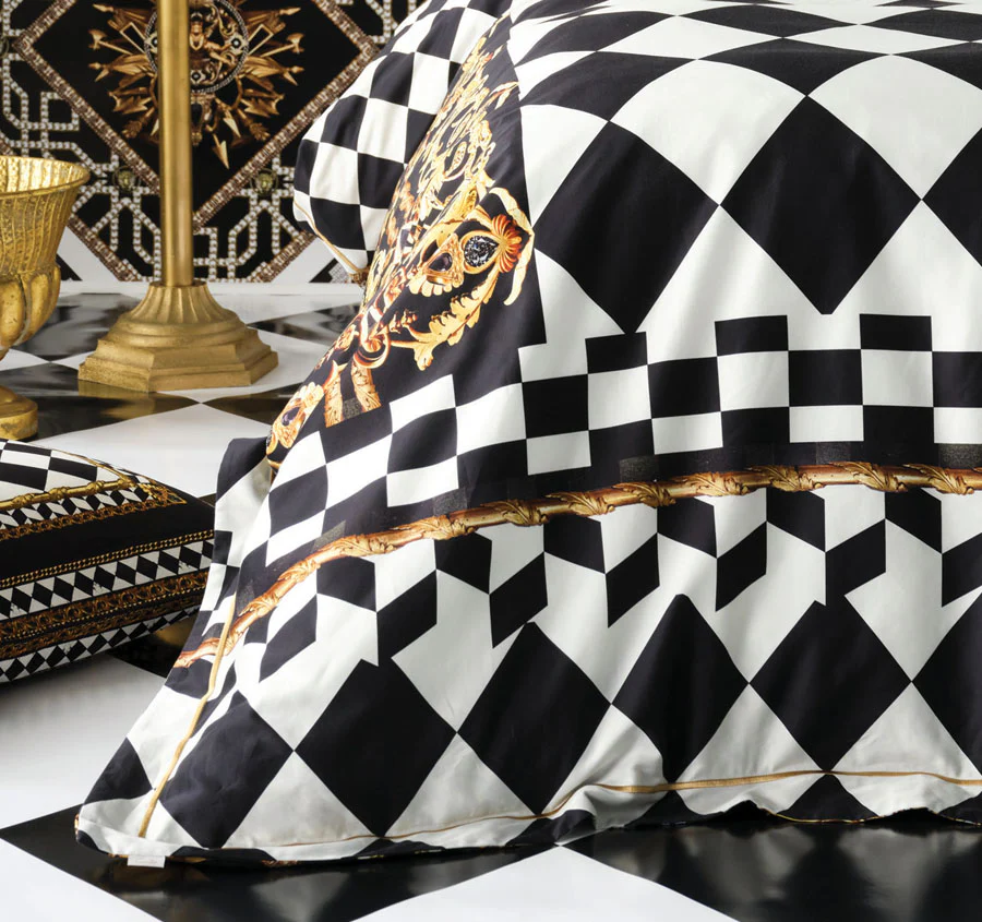 Duomo Dynasty Quilt Cover Set Range Black - Image 5