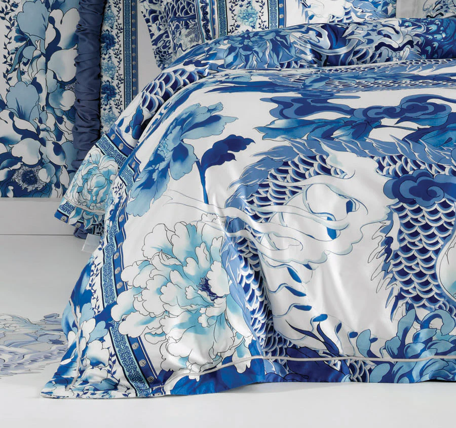 Heart Of A Dragon Quilt Cover Set Range Blue - Image 3