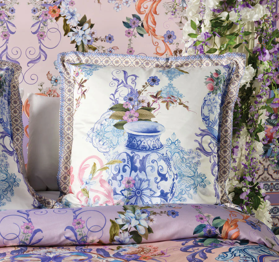 Paint Me Positano European Pillowcase Blue - Image 5