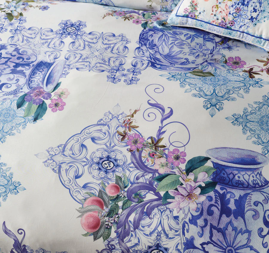 Paint Me Positano Quilt Cover Set Range Blue - Image 2