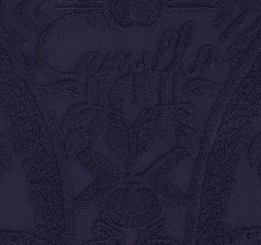 Palm Jacquard 800GSM Bath Mat Midnight - Image 2